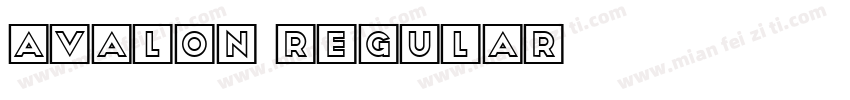 Avalon Regular字体转换